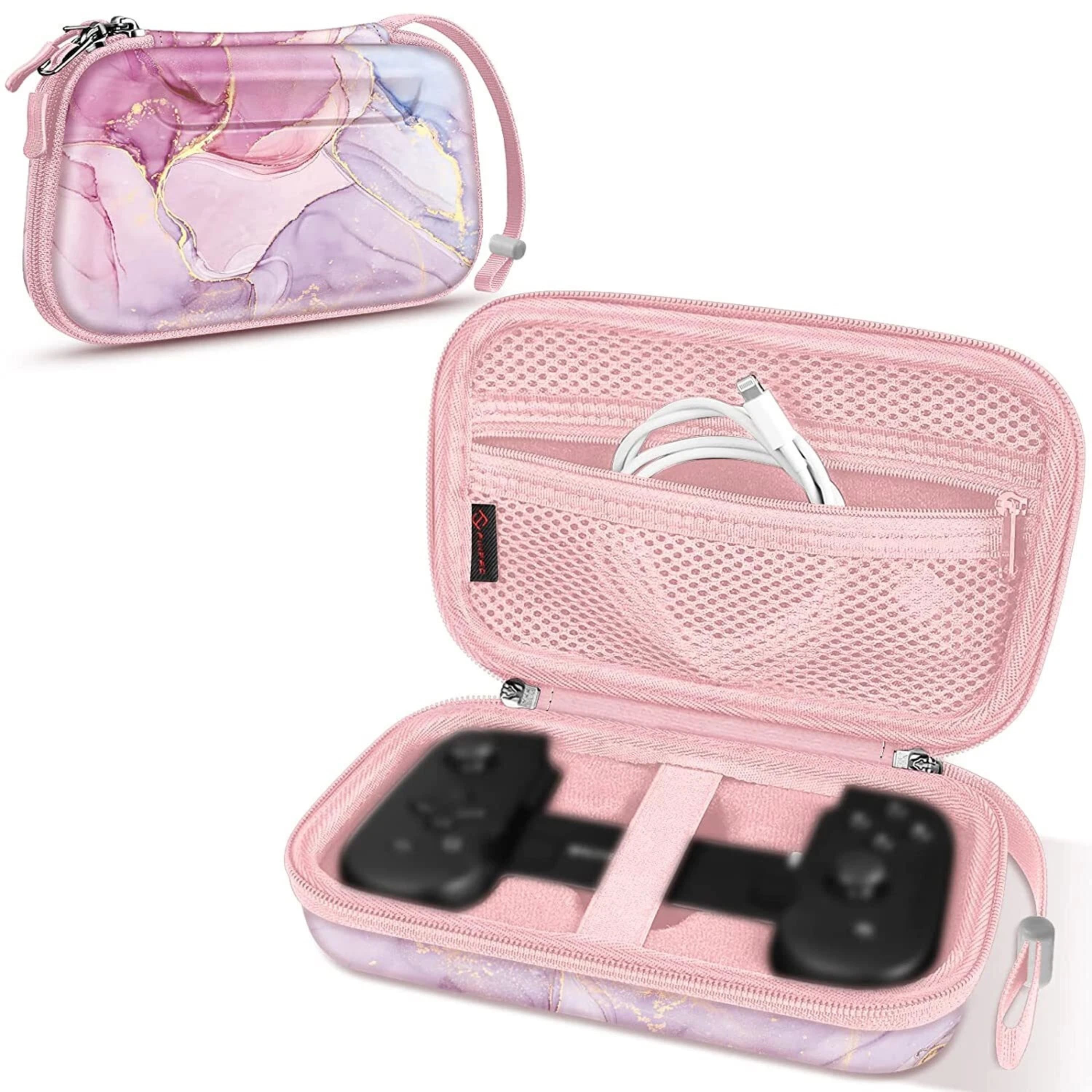 Kitcheniva - Shockproof Hard Case For Backbone One Mobile Game Controller Travel Storage Bag Dreamy Marble