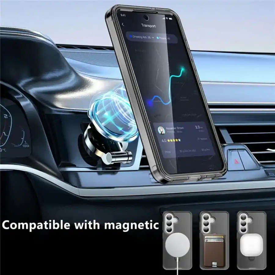 Removal Screen Protector From Computer UUCOVER Magnetic Kickstand Case for Samsung Galaxy S26+ with PET Screen ...