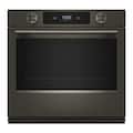 KitchenAid - 30 inch Smart Built-In Electric Single Wall Oven with Assisted Cooking Modes - Black Ore