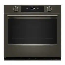 KitchenAid - 30" Smart Built-In Single Wall Oven with Assisted Cook Cycles - Black Ore