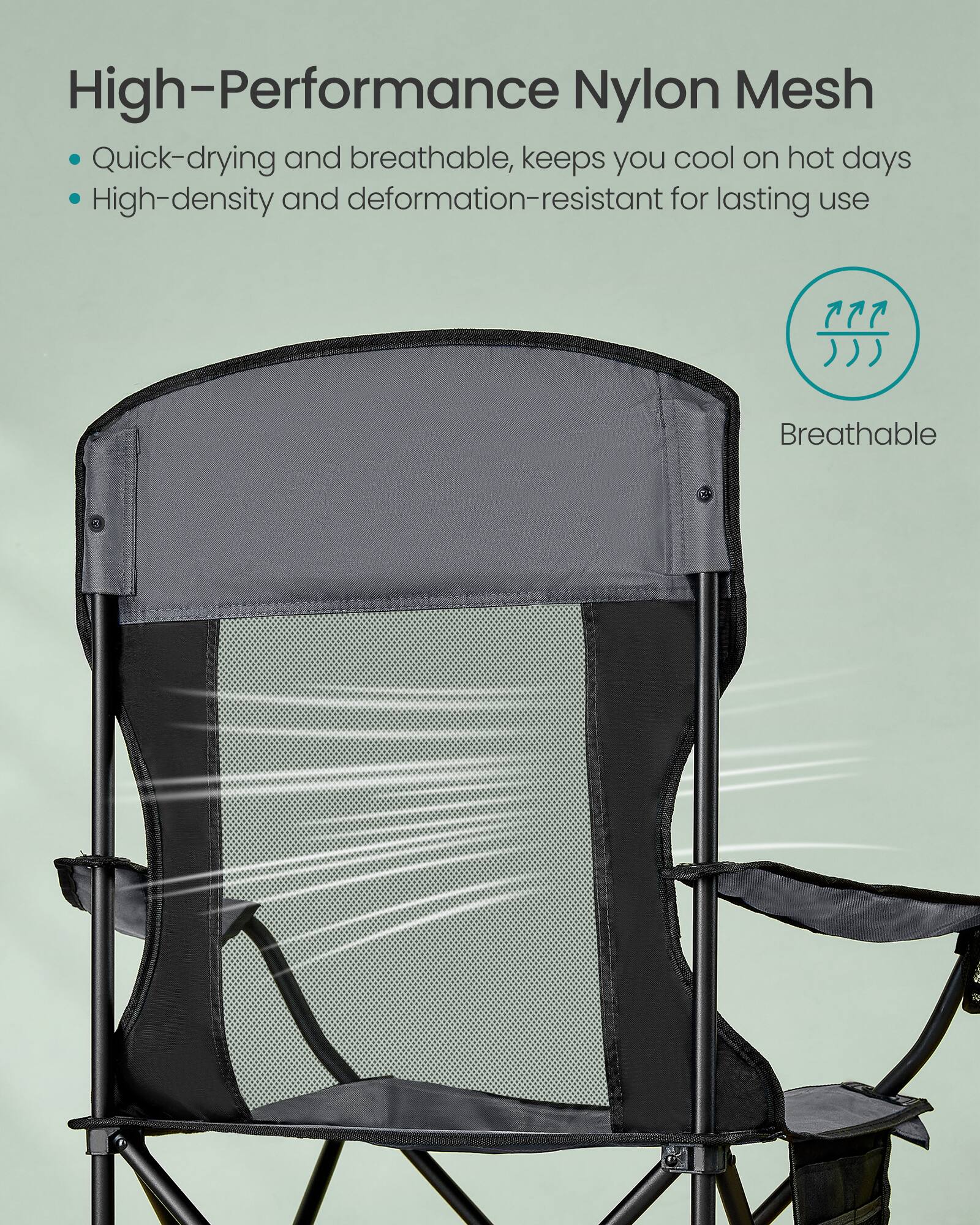 High-Performance Nylon Mesh

- Quick-drying and breathable, keeps you cool on hot days
- High-density and deformation-resistant for lasting use

Breathable