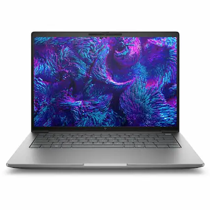 Front. HP - HP ZBook 8 G1i 14" Mobile Workstation - WUXGA - 60 Hz - Intel Core Ultra 7 265U - vPro Technology - 16 GB - 512 GB SSD - Meteor Silver.