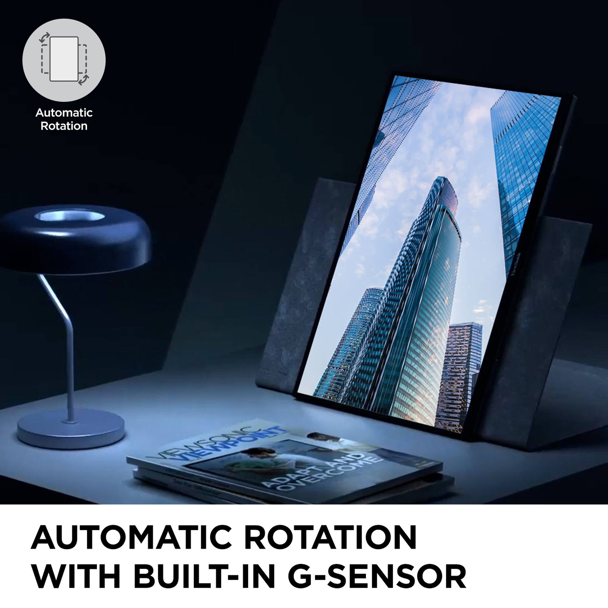 Automatic Rotation with Built-in G-Sensor