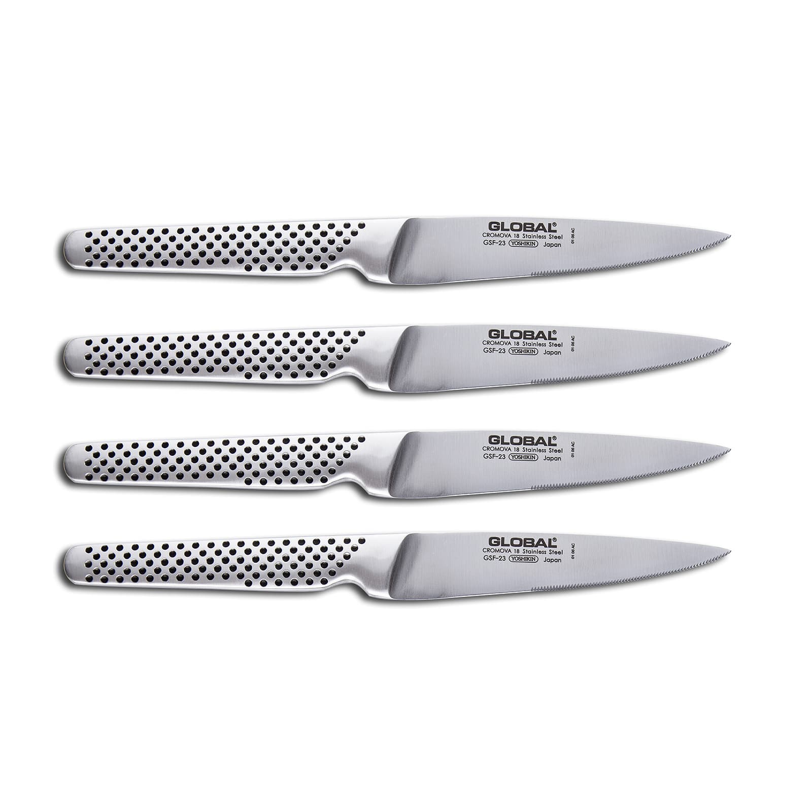 Global - GSF-4023 4 Piece Steak Knife Set - Silver price history on PriceWatchPro