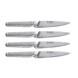 Global - GSF-4023 4 Piece Steak Knife Set - Silver
