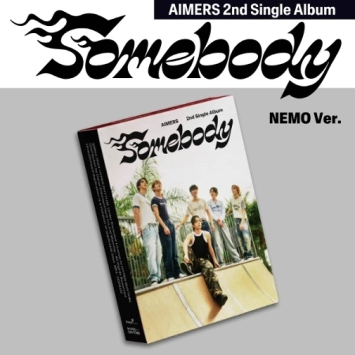 Aimers - Somebody - Nemo QR Card Version, Photocard, Selfie Photocard + Lyrics Book   - DISCLESS DIGITAL [Digital Download]