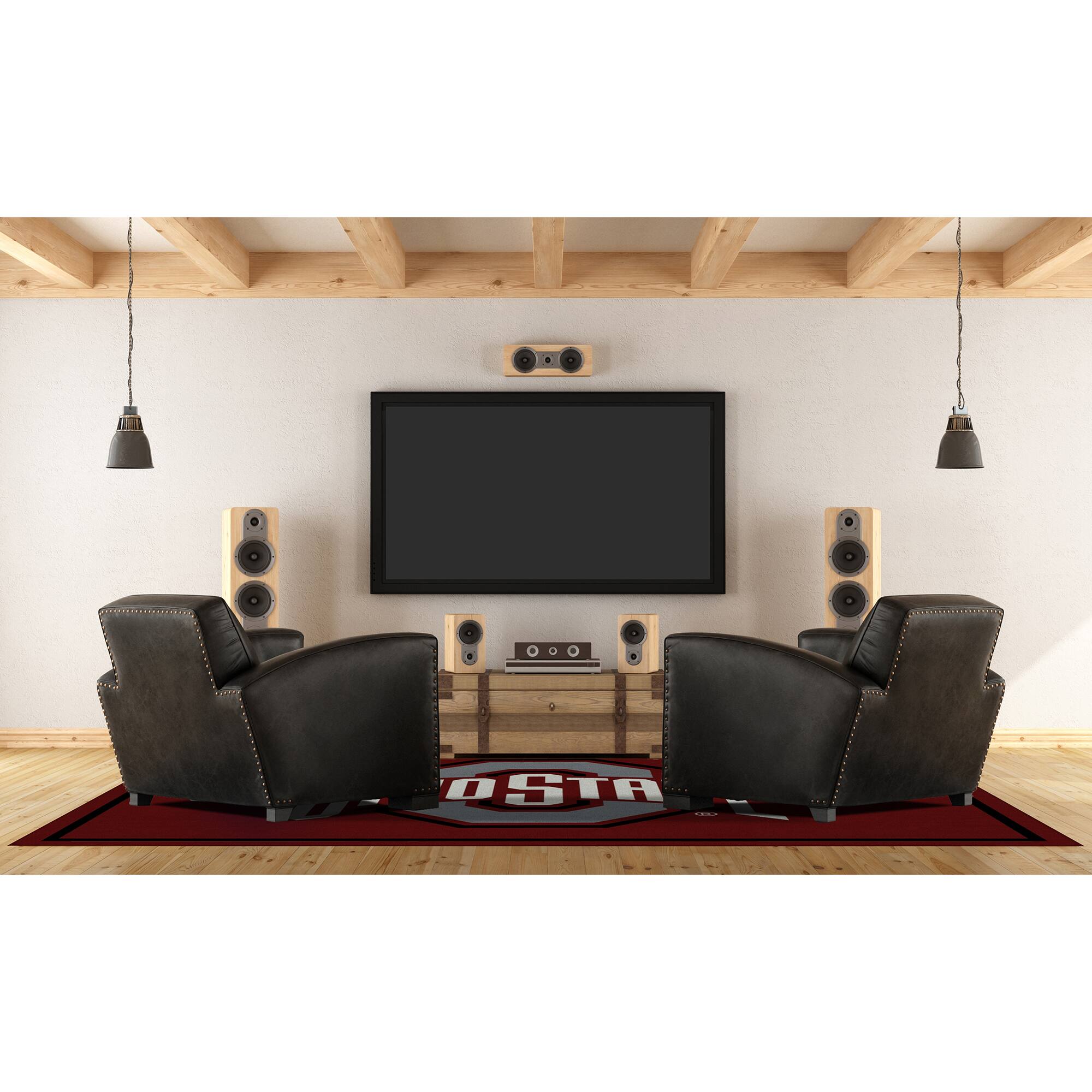 Alt View 1. Imperial - Ohio State Buckeyes 5'4'' x 7'8'' Spirit Rug - Black.