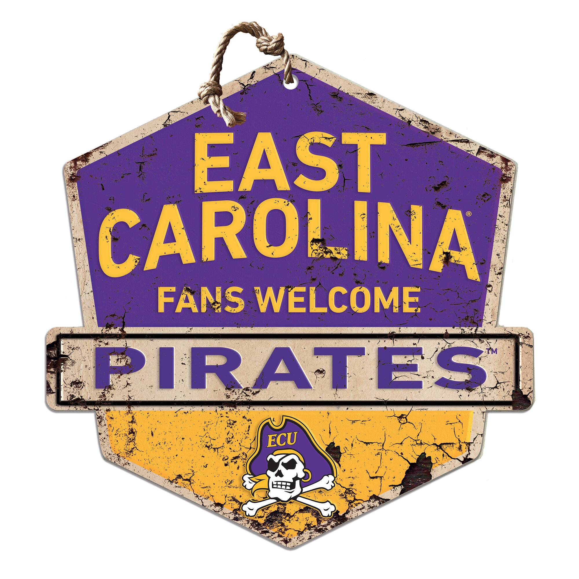 ECU Pirates Fans Welcome Sign