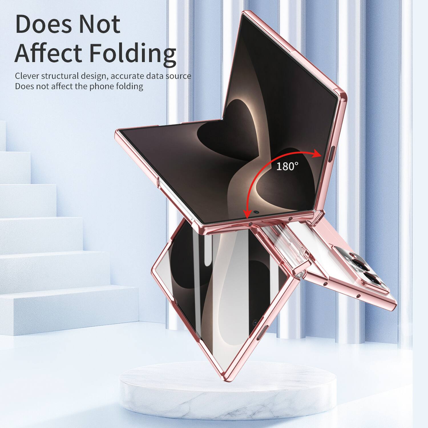 Does Not Affect Folding

Clever structural design, accurate data source
Does not affect the phone folding

180°