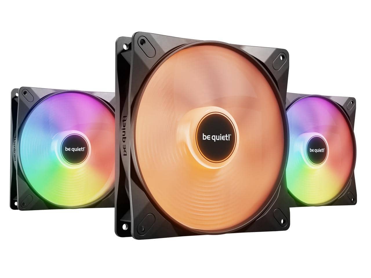 be quiet! - LIGHT WINGS LX 140mm PWM BL127 140mm ARGB LED Case Fan - Triple Pack - RGB