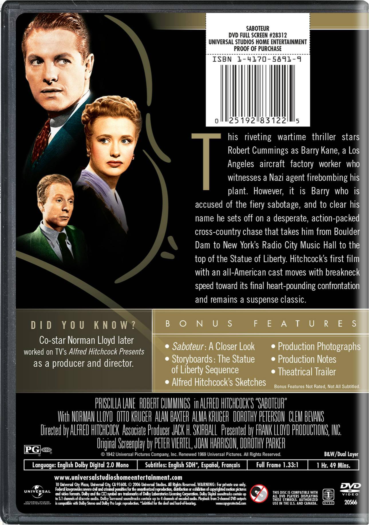 Angle. Saboteur [DVD].