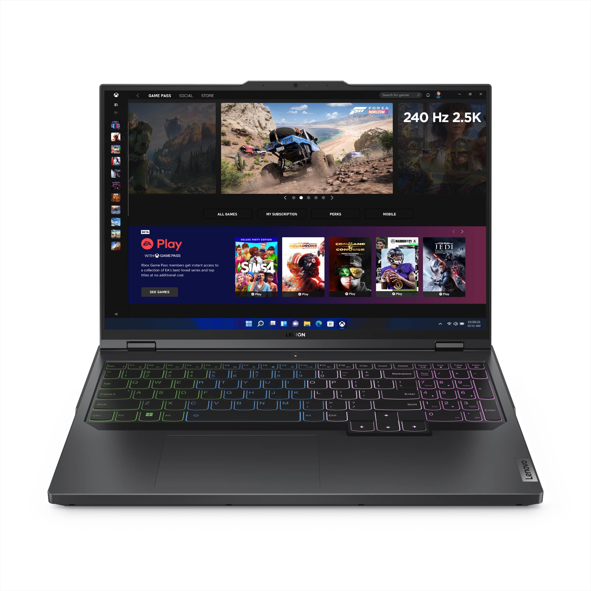 Front. Lenovo - Legion Pro 5i 16" Gaming Laptop WQXGA - Intel 13th Gen Core i7 with 16GB Memory - NVIDIA GeForce RTX 4070 8GB - 1TB SSD - Onyx Grey.