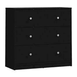 Hivvago - Contemporary 3-Drawer Chest - Black