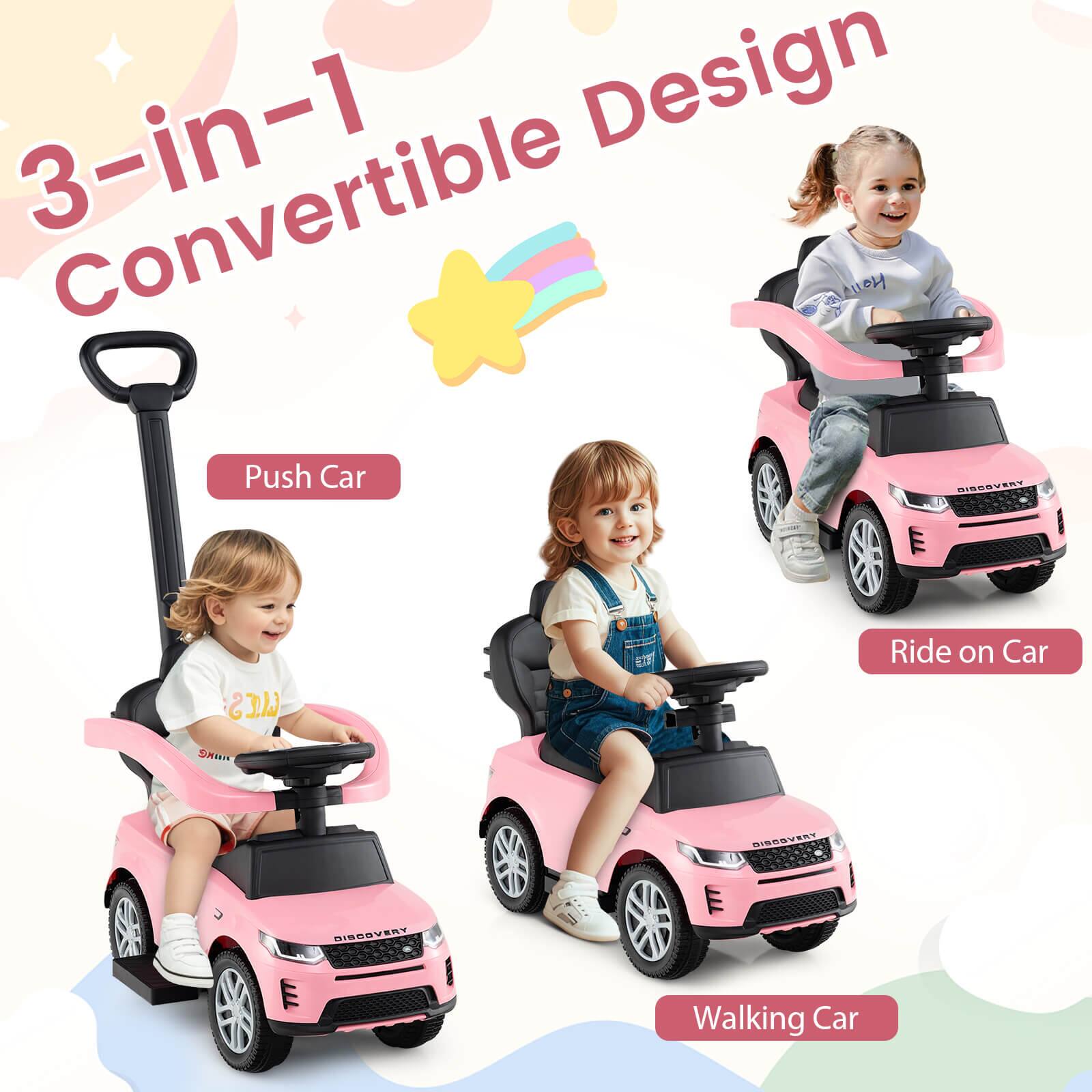 3-in-1 Convertible Design

Push Car

Ride on Car

Walking Car