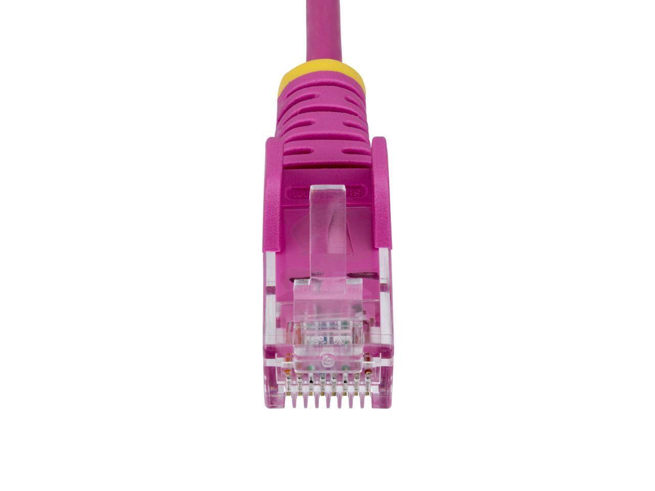 Alt View 3. StarTech.com - StarTech 10ft Pink Slim CAT6 Ethernet Cable Model N6PAT10PKS.