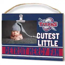 Jardine - Detroit Mercy Titans 8'' x 10'' Cutest Little Weathered Logo Clip Photo Frame - Navy