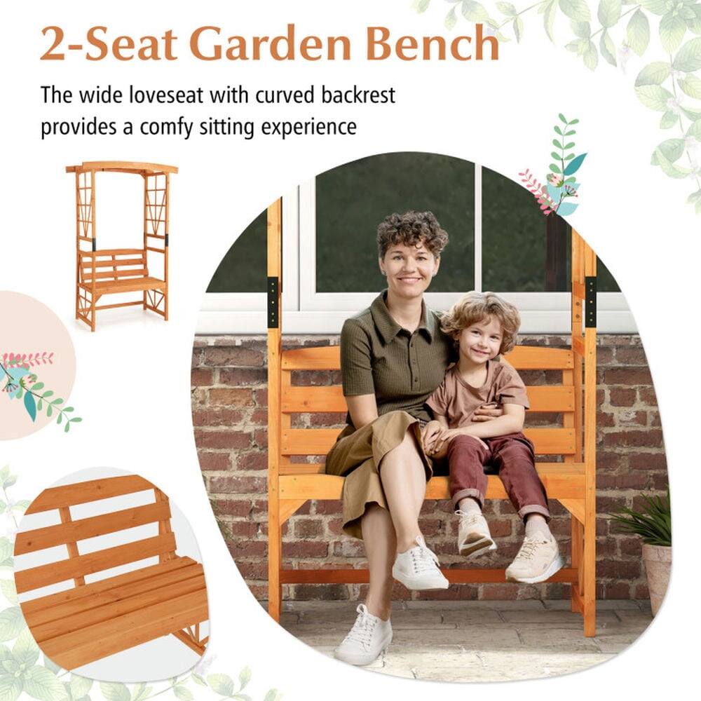 2-Seat Garden Bench

The wide loveseat with curved backrest provides a comfy sitting experience