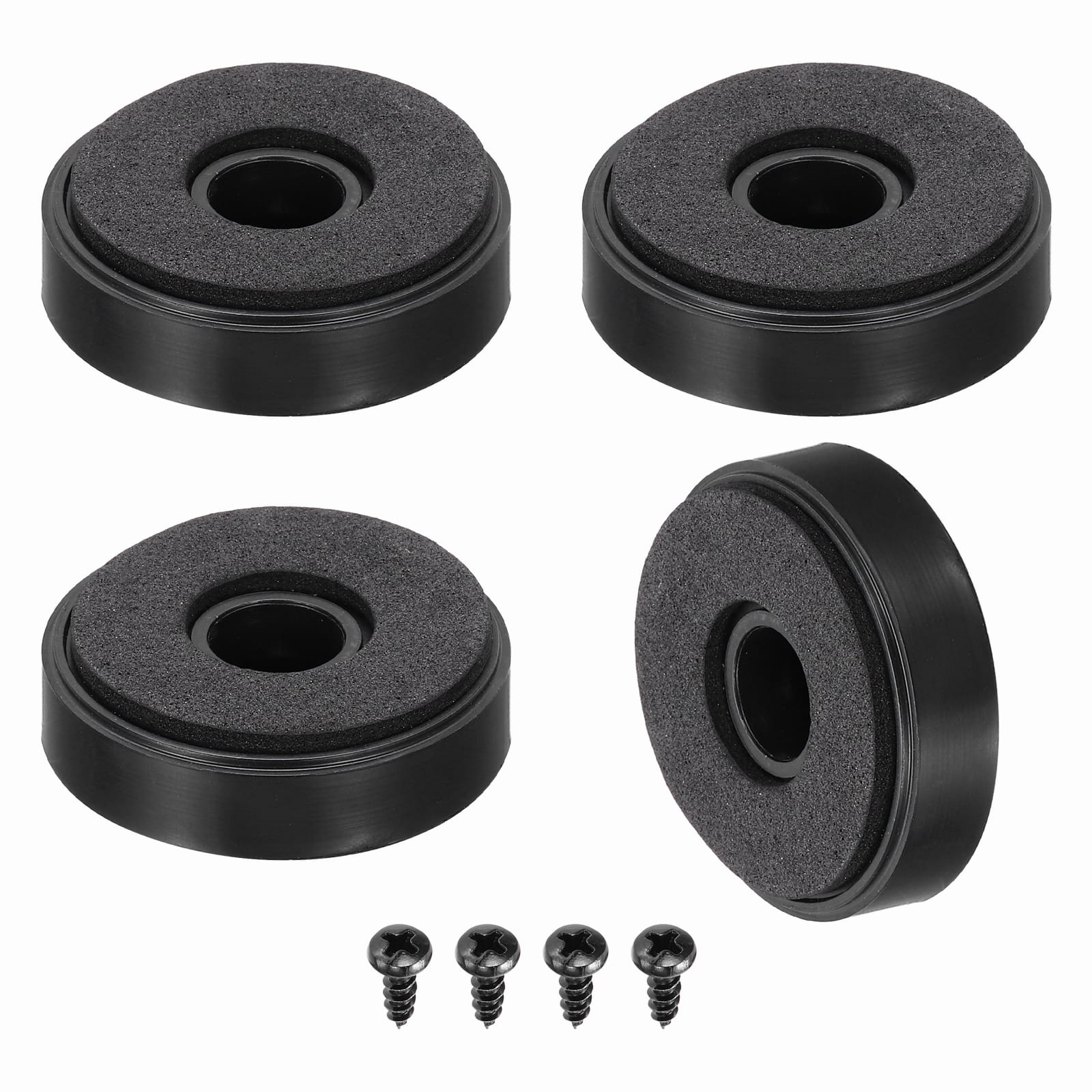 Unique Bargains - 4pcs 40mmx10mm Speaker Isolation Feet, Anti-Vibration Foam Pads for HiFi Home Theater Audio - Black price history on PriceWatchPro