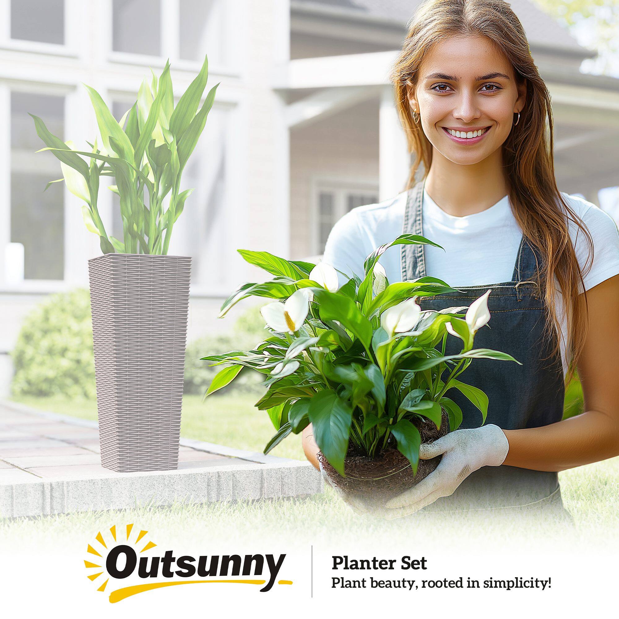 Outsunny Planter Set  
Plant beauty, rooted in simplicity!