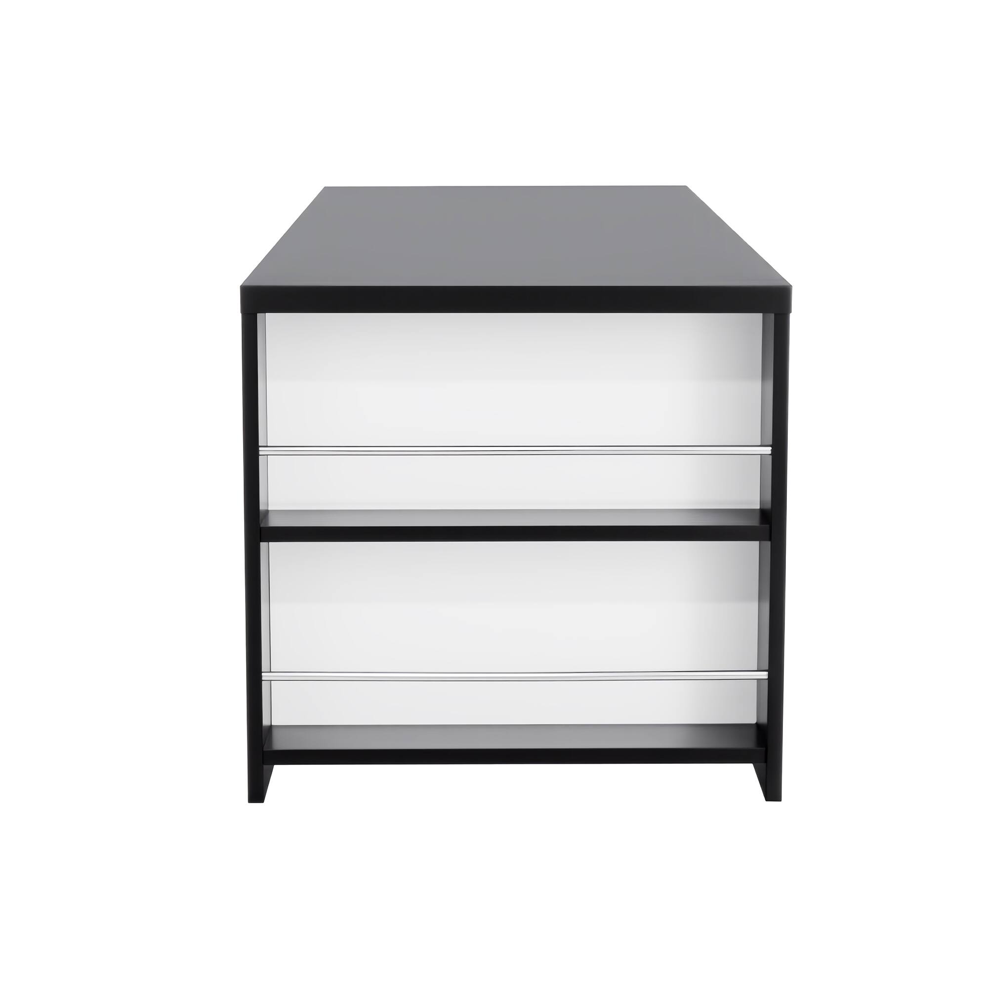 Alt View 5. Forest'nSky - White Lift Top Coffee Table With Barn Doors, Large Hidden Storage Space - White.