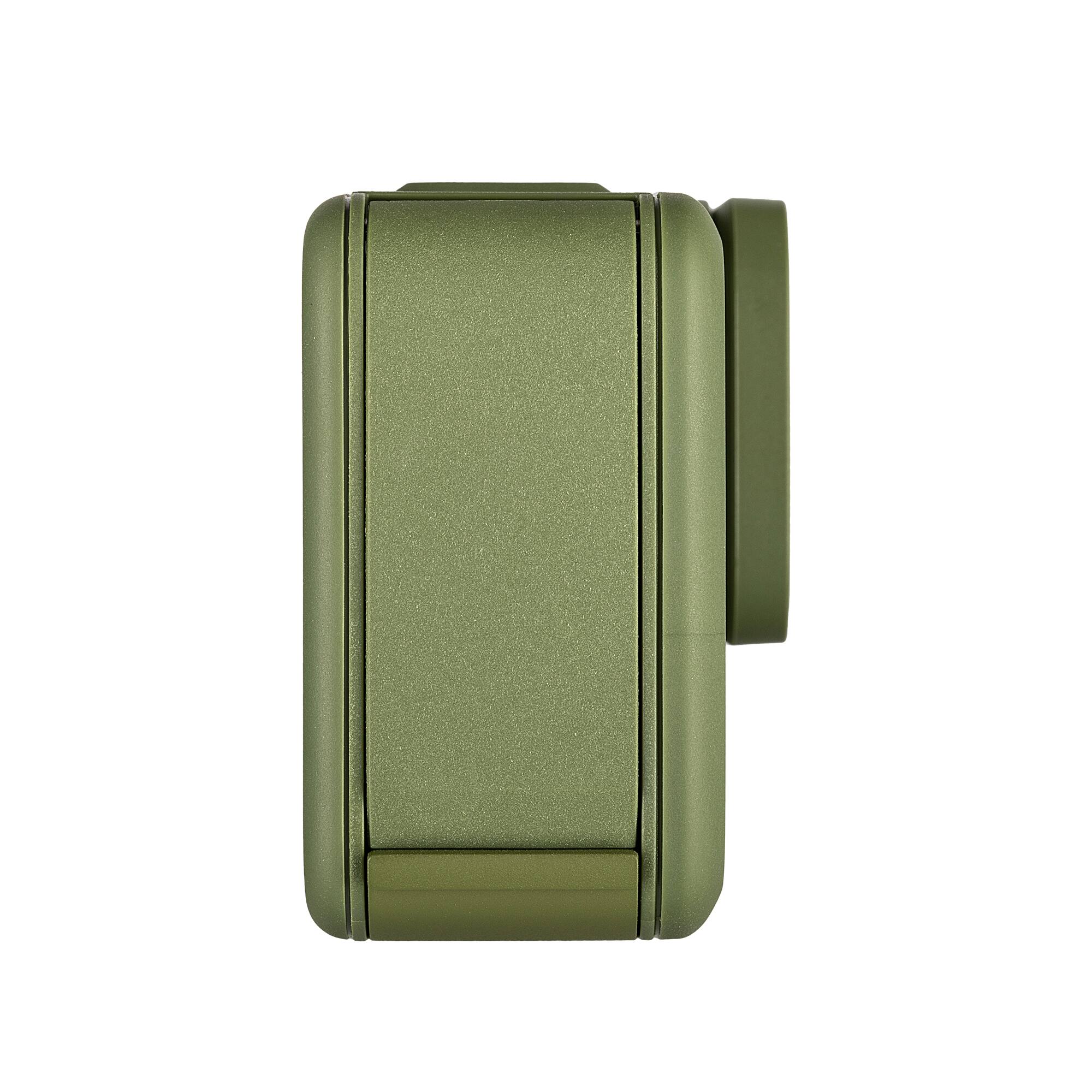 Back. GoPro - GoPro HERO13 Black in Forest Green (Limited Edition) - Waterproof Action Camera with 5.3K60 Video, 27MP Photo + Compatab - Black.