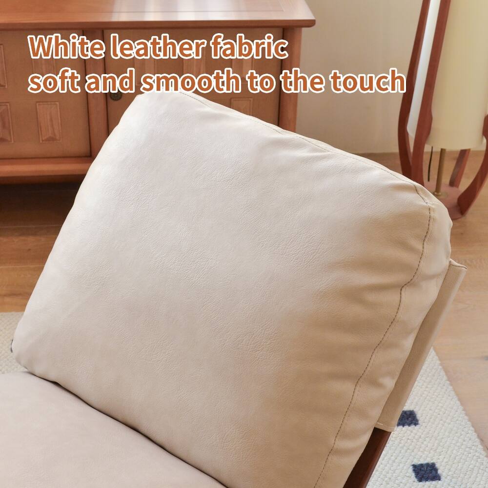 White leather fabric soft and smooth to the touch