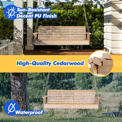Sun-Resistant  
Decent PU Finish  
High-Quality Cedarwood  
Waterproof