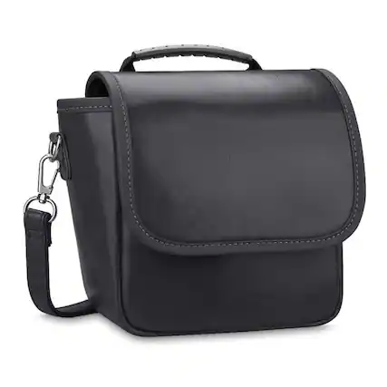Front. Kitcheniva - Instant Film Camera Carrying Case Travel Bag For Polaroid Originals Onestep 2 VF Black - Black.