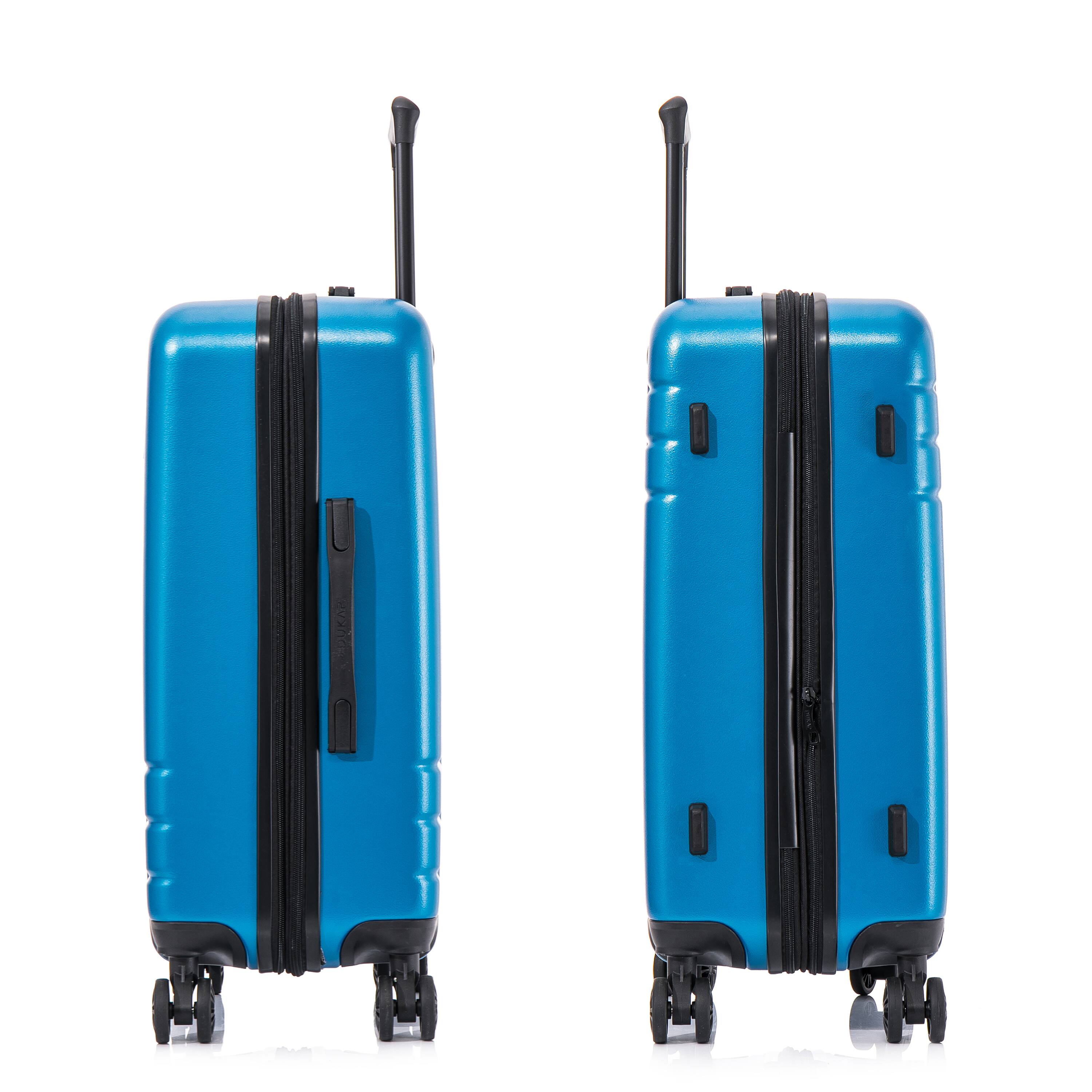 Alt View 3. DUKAP - Zahav Lightweight Hardside Spinner Luggage 24" - TEAL.