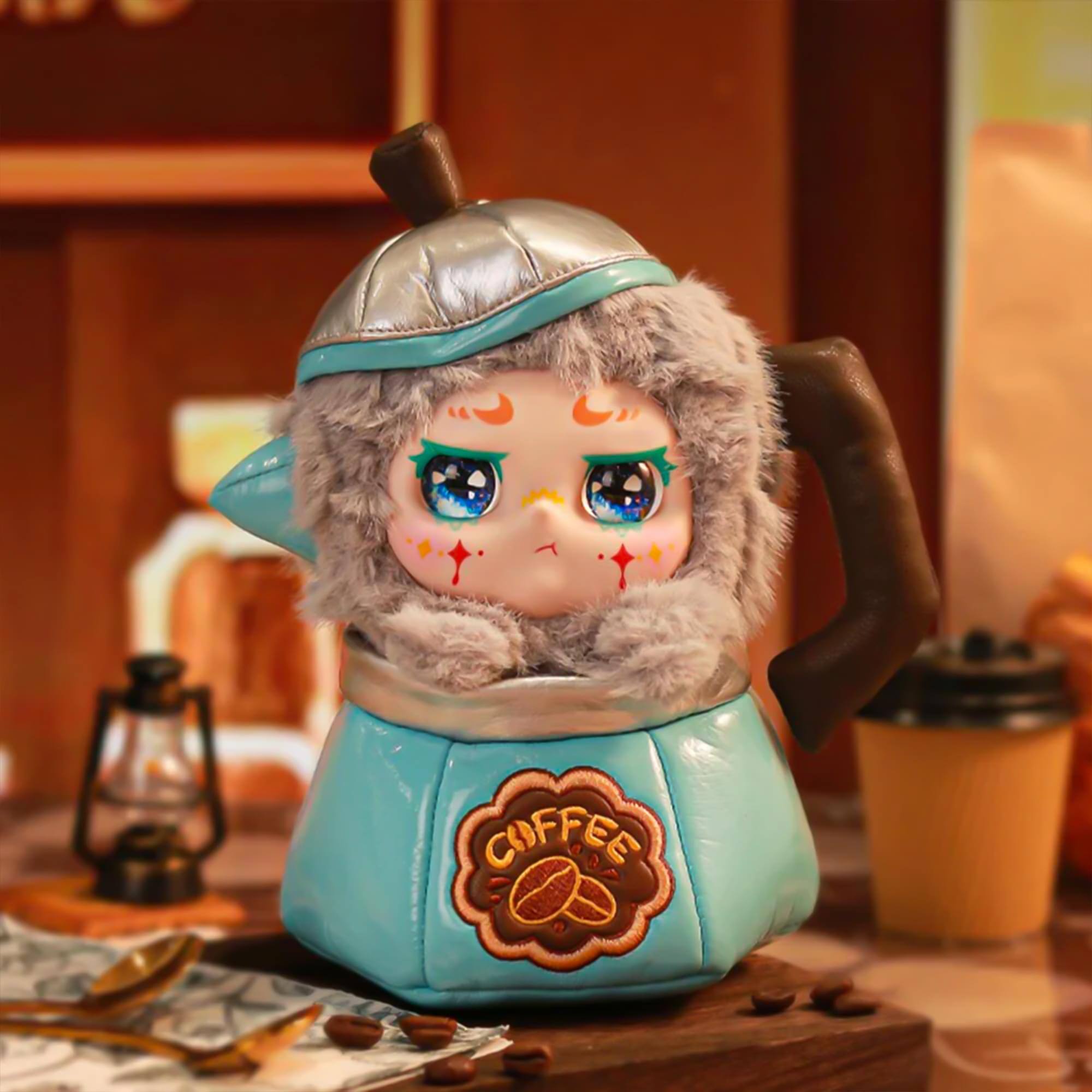 Alt View 3. Estar Culture Ent. - Kimmon Let's Cafe Series | 7 Inch Plush Blind Box - Multi-Colored.