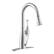 Left. Bio Bidet - Flow by Bemis - X Series Motion Activated Kitchen Faucet - Brushed Nickel - Brushed Nickel.