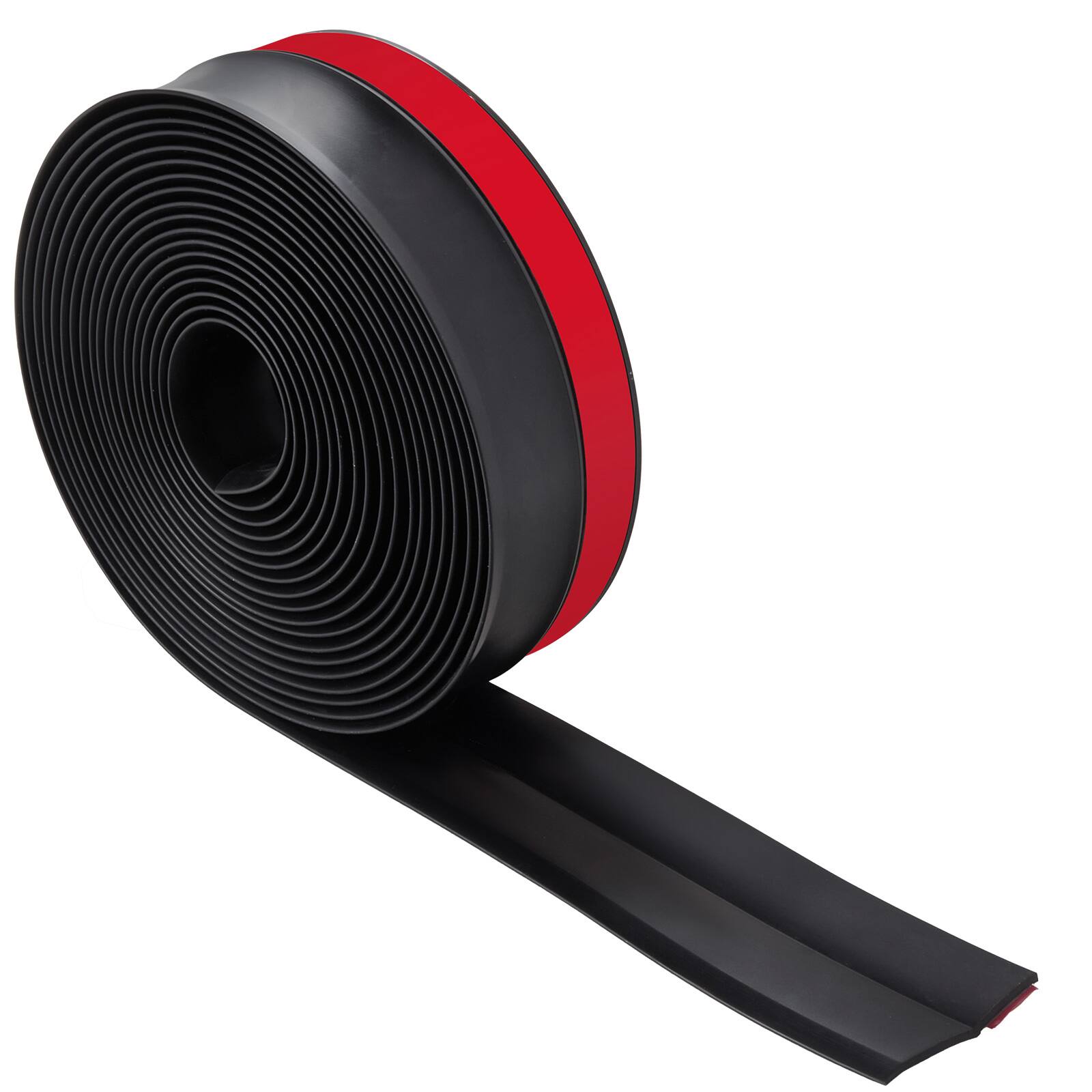 Alt View 5. VEVOR - Garage Door Seal Top and Sides Seal Strip, 20 FT Universal Weather Stripping Replacement Soft and Hard Composite - Black.