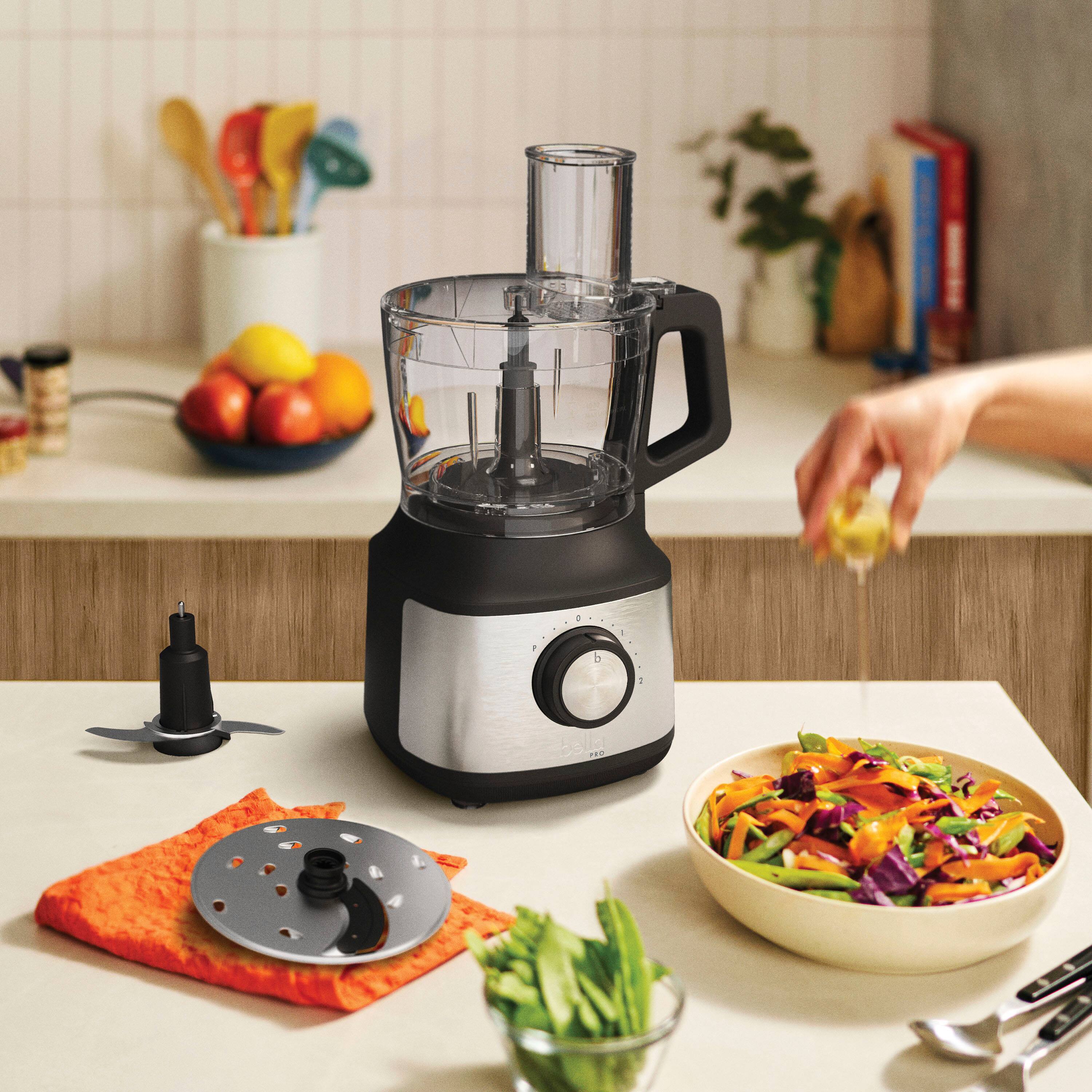 Alt View 2. bella PRO - 8-Cup Food Processor - Stainless Steel.