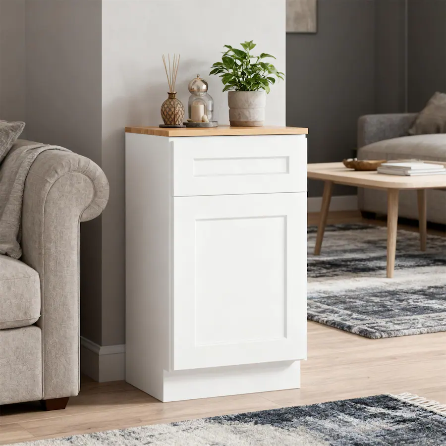 Boyel Living Shaker Base Cabinet 21 in L x 24 in W x 34.5 in H with ...