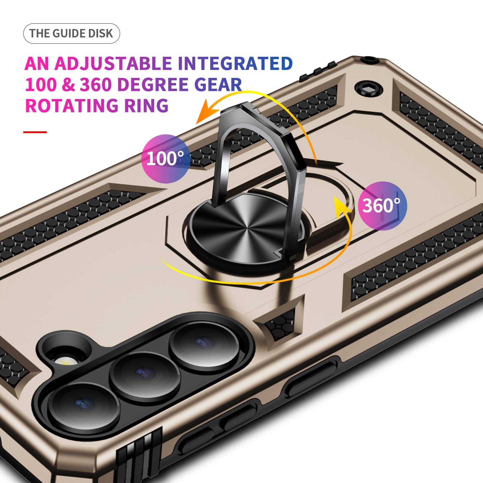 THE GUIDE DISK

AN ADJUSTABLE INTEGRATED 100 & 360 DEGREE GEAR ROTATING RING

100°
360°