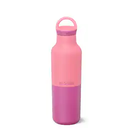 Klean Kanteen - Rise Classic Insulated Water Bottle - Cold 65 Hours - SS - Leakproof Cap - 20oz - Pink Lemonade