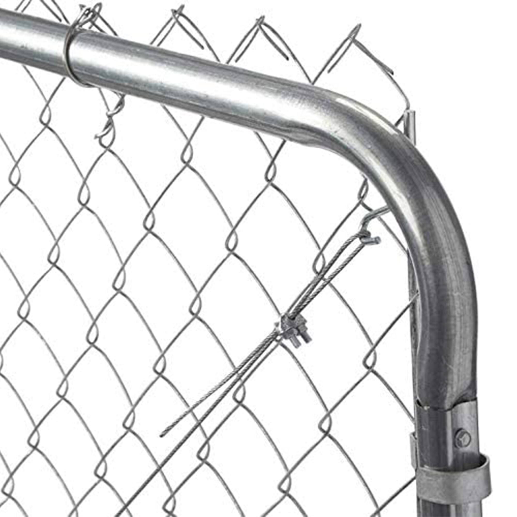 Alt View 7. Adjust-A-Gate - Adjust-A-Gate Fit-Right Chain Link Fence Walk-Through Gate Kit (24"-72"W x 6'H) - Silver.