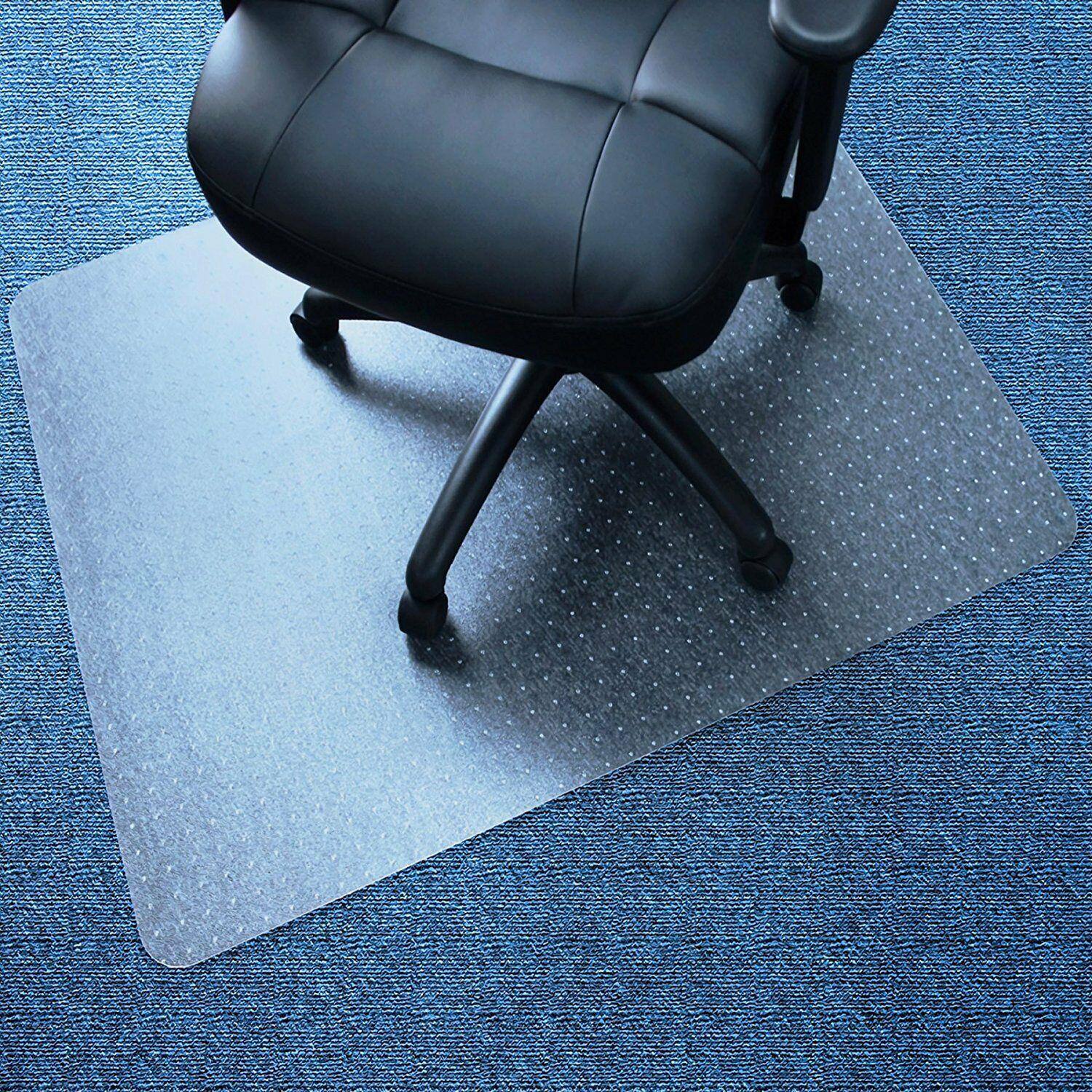 Alt View 4. Winado - Rectangle PVC Home Office Chair Floor Mat Studded Back for Pile Carpet 36" x 48" - Transparent.