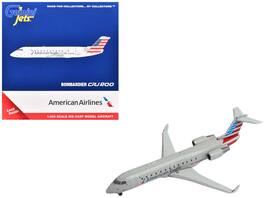 Bombardier CRJ200 Commercial Aircraft "American Eagle" Gray with Red and Blue Tail 1/400 Model Airplane by GeminiJets