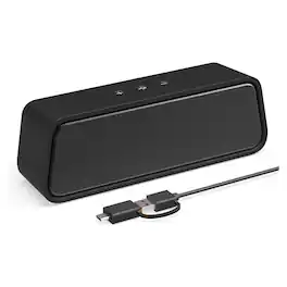 Dazzed Corner - USB Computer Speakers for Desktop PC, Sound Bar with Touch Control - Black