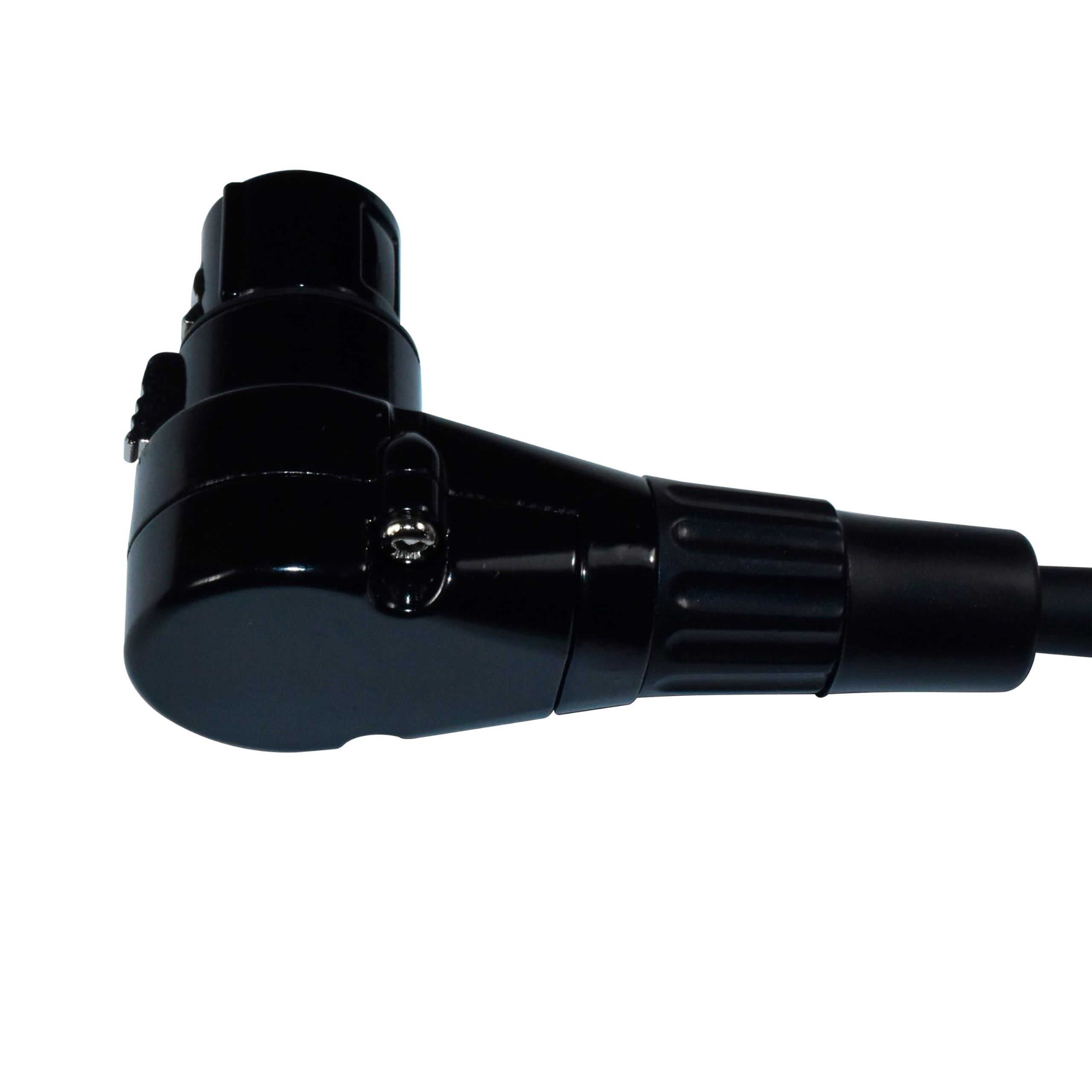 Alt View 4. HQRP - 3 ft XLR Microphone Cable 3-Pin Male to Female Right Angle Connector for Mic, Mixer, PA - Black.