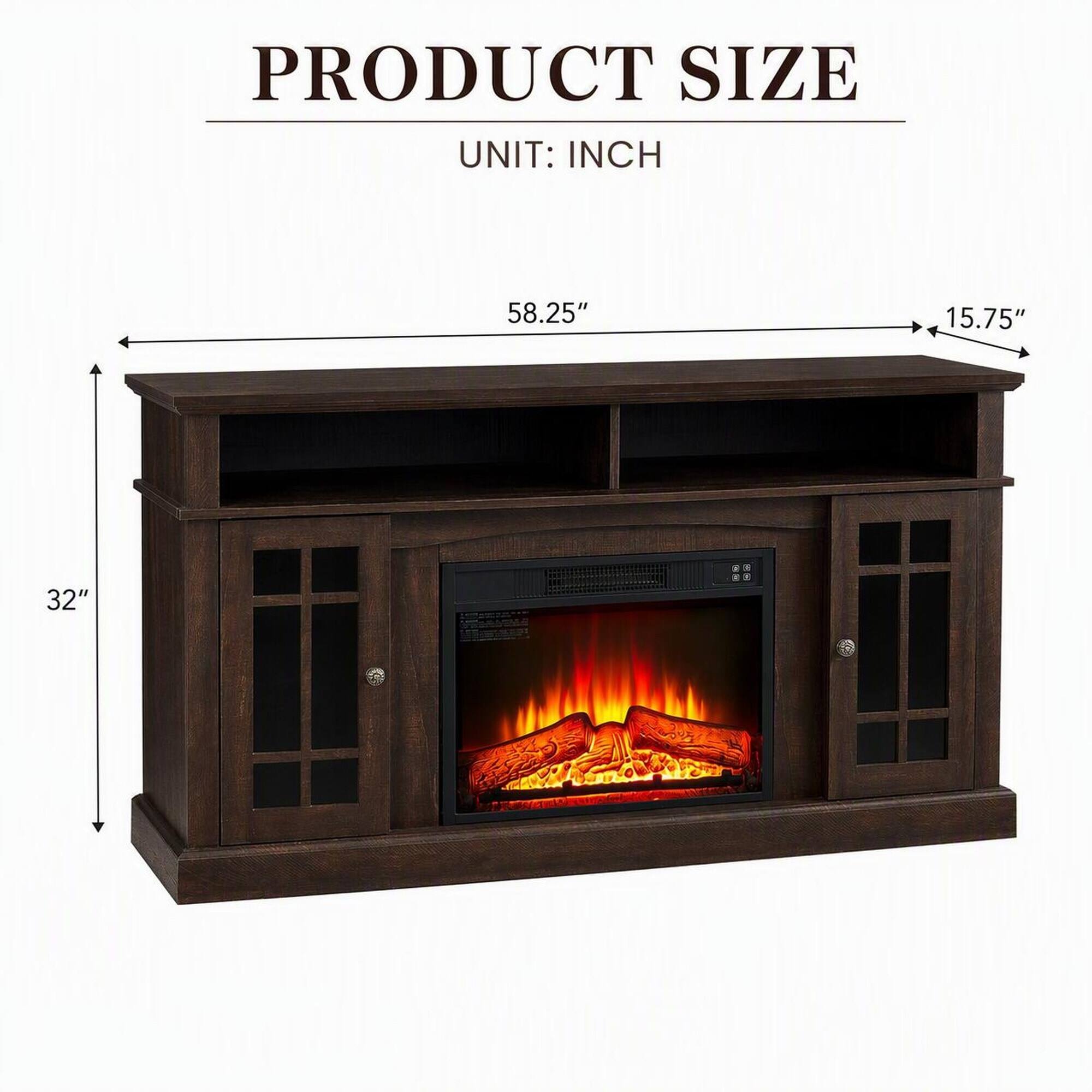 PRODUCT SIZE  
UNIT: INCH  
58.25"  
15.75"  
32"
