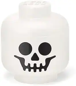 Room Copenhagen - LEGO Mini Stackable Storage Head, White Skeleton - COLLECTIBLES - Multicolor