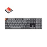 Keychron - K5 Max Full-Size Ultra-Slim 2.4GHz Wireless Keyboard with RGB and Red Switch - Black