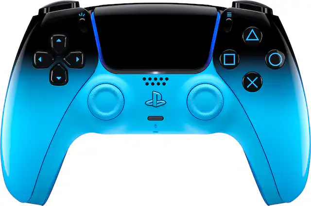 Front. Sony Interactive Entertainment - Sony Interactive Entertainment - DualSense Wireless Controller for PS5, PC, Mac & Mobile - Rhythm Blue.