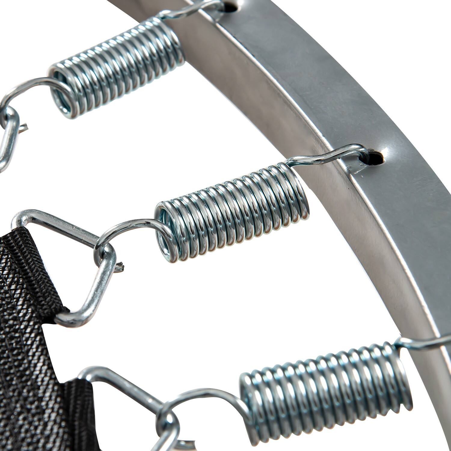 Alt View 3. Ecooso - 36" Mini Trampoline with Handle: 6-Leg Stable Frame, Spring Bounce, Foam Pad Cover, 220 lb Capacity - Blue.