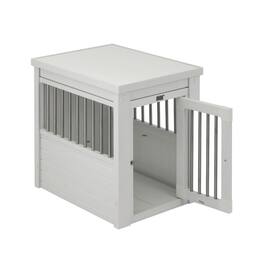 New Age Pet - ECOFLEX Dog Crate End Table - Antique White Small