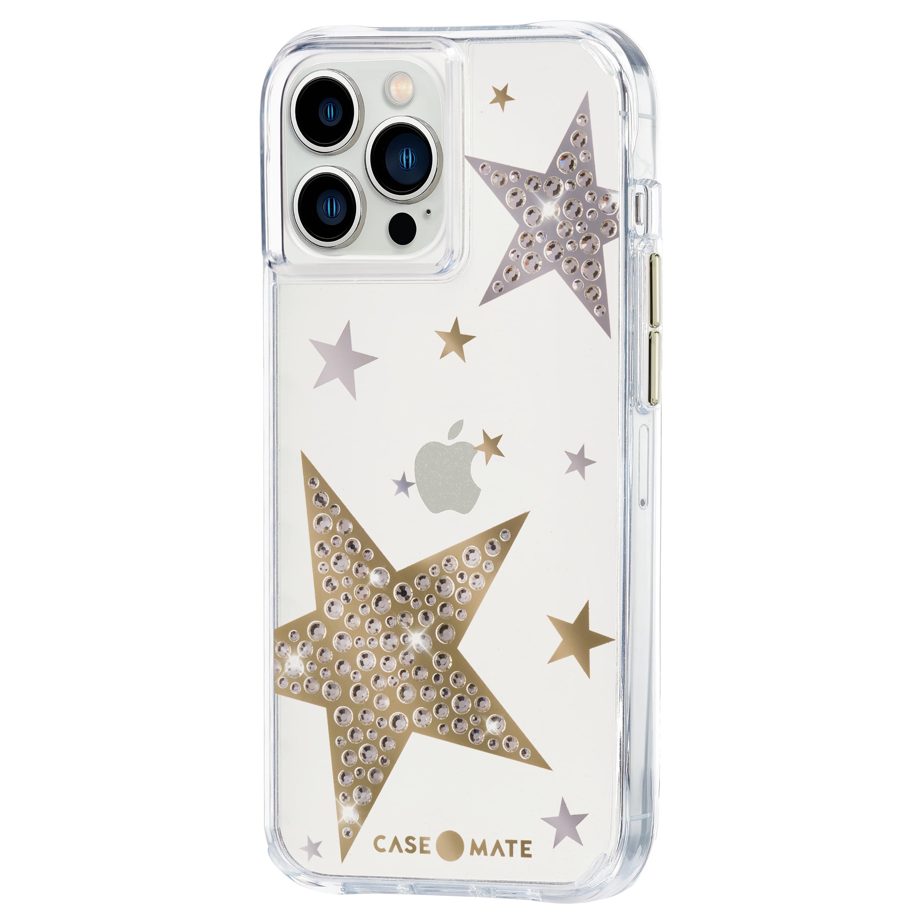 Angle. Case-Mate - Sheer Superstar Hardshell Case w/ Antimicrobial for iPhone 13 Pro Max - Multi.