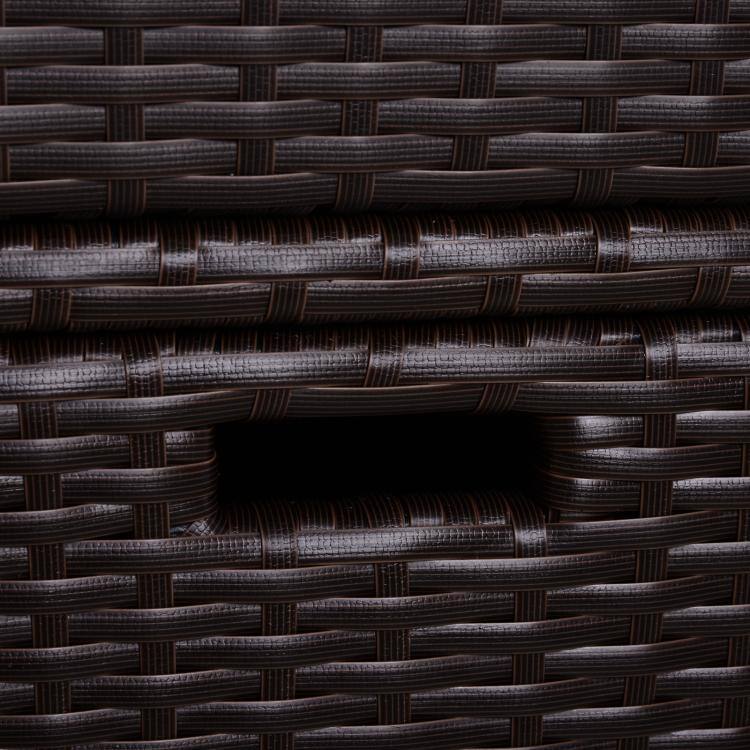 Alt View 7. PULUZ - Patio PE Rattan Storage Cabinet, Wicker Pool Cabinet Organizer, Outdoor Towel Rack for Pool with 3 Drawers - Brown.