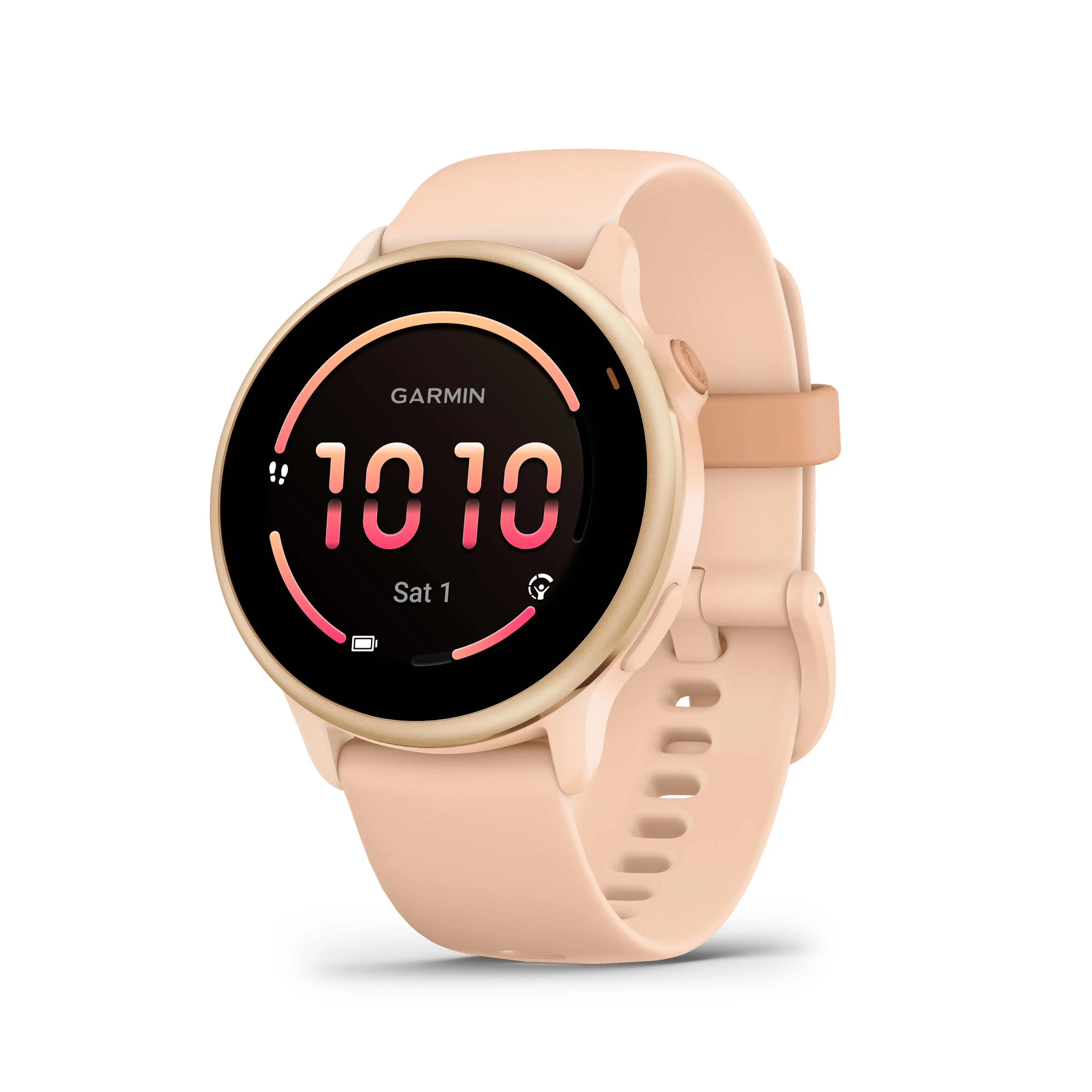 Garmin - vívoactive 6 GPS Smartwatch 42 mm Fiber-reinforced polymer - Metallic Pink Dawn with Pink Dawn Band - (2025)
